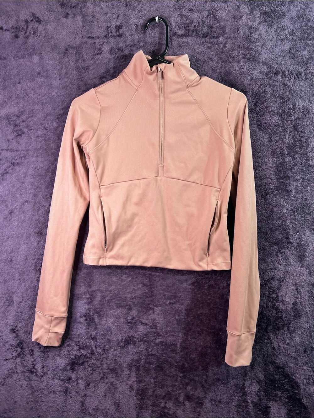 all in motion Dusty Rose Half-Zip Utility Jacket